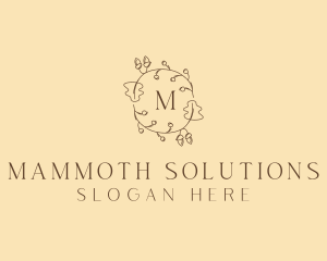 Autumn Leaf Wreath logo design