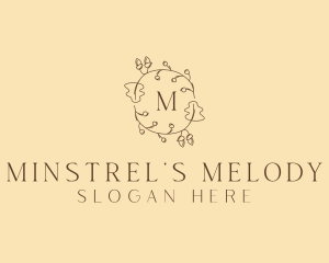 Autumn Leaf Wreath logo design