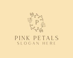 Autumn Leaf Wreath logo design