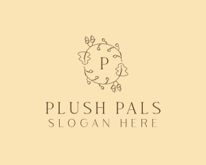 Autumn Leaf Wreath logo design