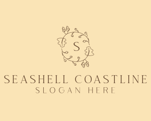 Autumn Leaf Wreath logo design