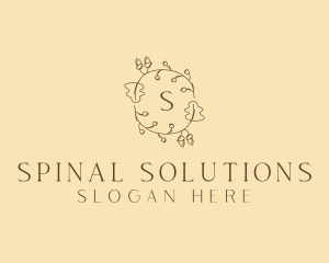 Autumn Leaf Wreath logo design