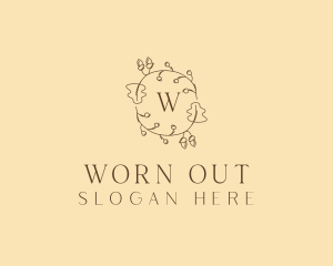 Autumn Leaf Wreath logo design