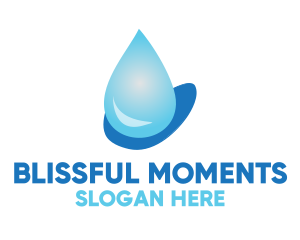 Water Droplet Beverage  Logo