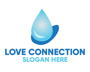 Water Droplet Beverage  Logo