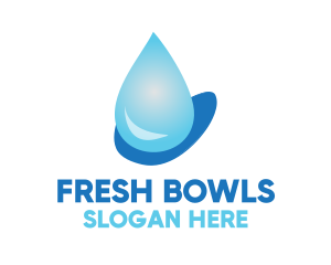 Water Droplet Beverage  logo design