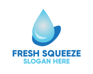 Water Droplet Beverage  logo design