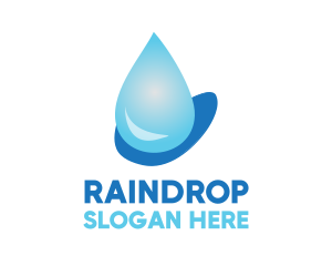 Water Droplet Beverage  logo design