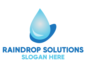 Water Droplet Beverage  logo design