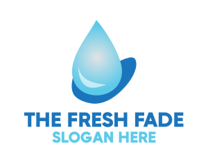 Water Droplet Beverage  logo design