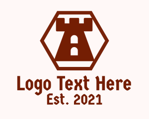 Hexagon Castle Turret logo