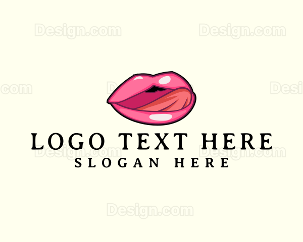 Sensual Woman Tongue Logo