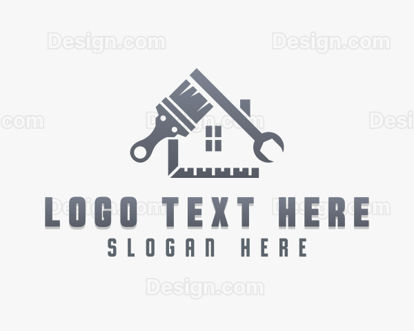 Carpentry Renovation Tools Logo