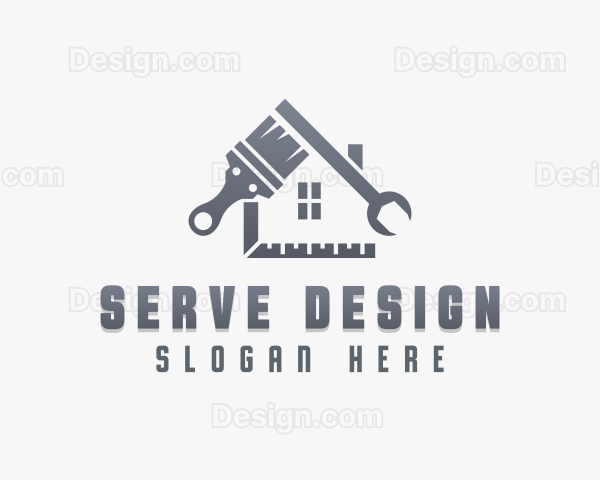 Carpentry Renovation Tools Logo