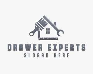 Carpentry Renovation Tools Logo