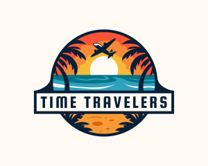 Beach Travel Tourism logo design