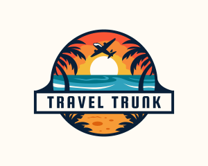 Beach Travel Tourism logo design