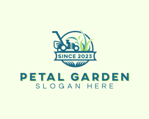 Grass Lawn Mower logo design