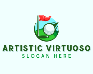 Golf Sports Tournament logo design