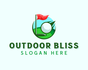 Golf Sports Tournament logo design