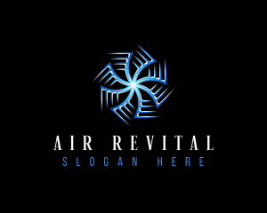 HVAC Wind Ventilation logo design