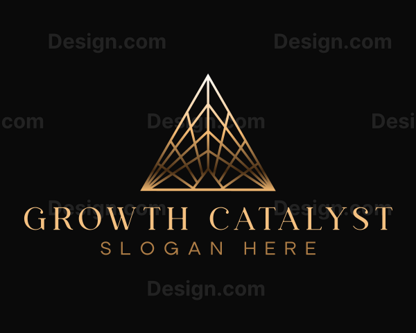 Luxury Art Deco Pyramid Logo