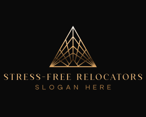 Luxury Art Deco Pyramid Logo