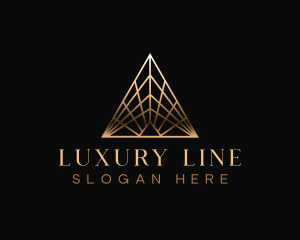 Luxury Art Deco Pyramid logo design