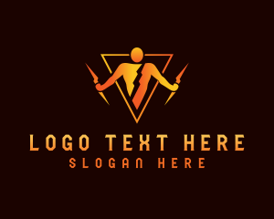 Lightning Voltage Human logo