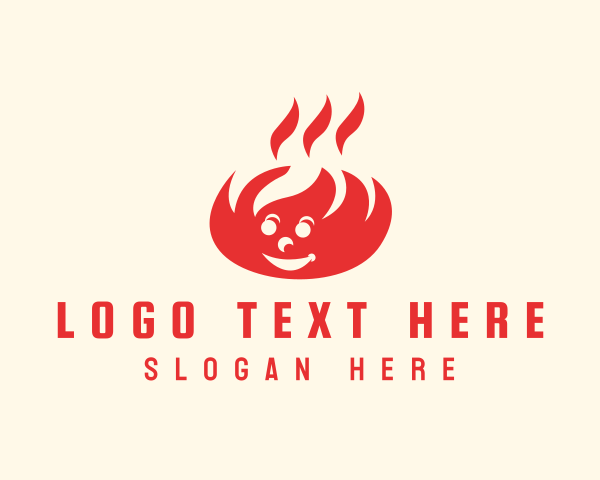 Burning logo example 4