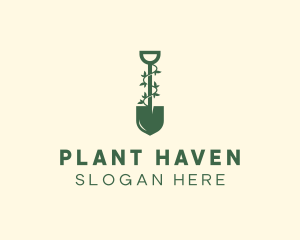 Shovel Plant Landscaping logo design