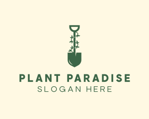 Shovel Plant Landscaping logo design