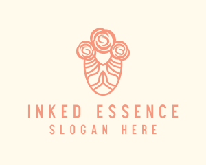 Feminine Rose Wellness logo design