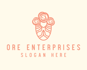 Feminine Rose Wellness logo design