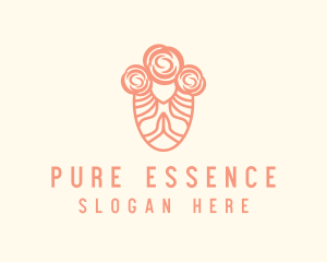 Feminine Rose Wellness logo design