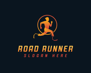 Prosthetic Disability Runner logo design