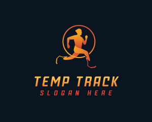 Prosthetic Disability Runner logo design