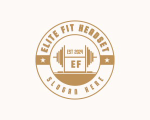 Barbell Fitness Gym logo design