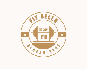 Barbell Fitness Gym logo design