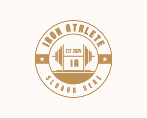 Barbell Fitness Gym logo design