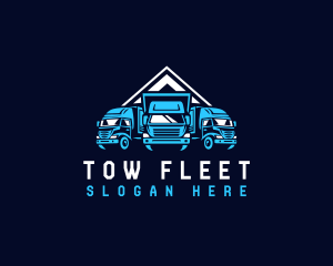 Logistics Truck Fleet logo design