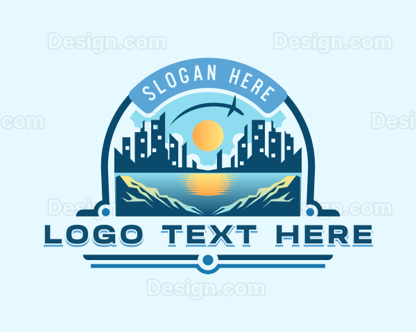 City Building Travel Destination Logo