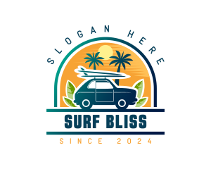 Surfer Tourist Car Travel logo