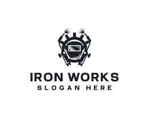 Welding Blowtorch Machinist logo design