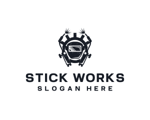 Welding Blowtorch Machinist logo design