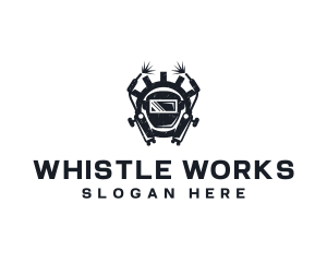 Welding Blowtorch Machinist logo design