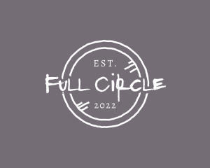 Casual Graffiti Circle logo design