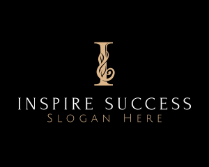 Luxury Boutique Letter I logo design