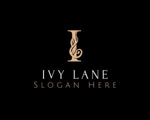 Luxury Boutique Letter I logo design