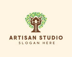 Forest Tree House logo design